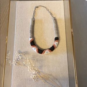 Reversable silver zara necklace